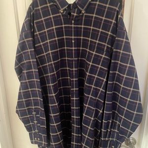 3XL Tall flannel navy